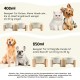 SPUNKYJUNKY Tilting Dog Bowl Ceramic Double Dog Feeding Bowl with Bamboo Stand 0° and 15° Tilt Angle for Pets Cats and Puppies Large Face Dog (850 ml, Grey × 2) SPUNKYJUNKY Tilting Dog Bowl Ceramic Double Dog Feeding Bowl with Bamboo Stand 0° and 15° Tilt Angle for Pets Cats and Puppies Large Face Dog (850 ml, Grey × 2)