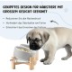 SPUNKYJUNKY Tilting Dog Bowl Ceramic Double Dog Feeding Bowl with Bamboo Stand 0° and 15° Tilt Angle for Pets Cats and Puppies Large Face Dog (850 ml, Grey × 2) SPUNKYJUNKY Tilting Dog Bowl Ceramic Double Dog Feeding Bowl with Bamboo Stand 0° and 15° Tilt Angle for Pets Cats and Puppies Large Face Dog (850 ml, Grey × 2)