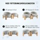 SPUNKYJUNKY Tilting Dog Bowl Ceramic Double Dog Feeding Bowl with Bamboo Stand 0° and 15° Tilt Angle for Pets Cats and Puppies Large Face Dog (850 ml, Grey × 2) SPUNKYJUNKY Tilting Dog Bowl Ceramic Double Dog Feeding Bowl with Bamboo Stand 0° and 15° Tilt Angle for Pets Cats and Puppies Large Face Dog (850 ml, Grey × 2)