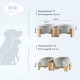 SPUNKYJUNKY Tilting Dog Bowl Ceramic Double Dog Feeding Bowl with Bamboo Stand 0° and 15° Tilt Angle for Pets Cats and Puppies Large Face Dog (850 ml, Grey × 2) SPUNKYJUNKY Tilting Dog Bowl Ceramic Double Dog Feeding Bowl with Bamboo Stand 0° and 15° Tilt Angle for Pets Cats and Puppies Large Face Dog (850 ml, Grey × 2)