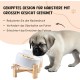 SPUNKYJUNKY Tilting Dog Bowl Ceramic Double Dog Feeding Bowl with Bamboo Stand 0° and 15° Tilt Angle for Pets Cats and Puppies Large Face Dog (850 ml, Grey × 2) SPUNKYJUNKY Tilting Dog Bowl Ceramic Double Dog Feeding Bowl with Bamboo Stand 0° and 15° Tilt Angle for Pets Cats and Puppies Large Face Dog (850 ml, Grey × 2)