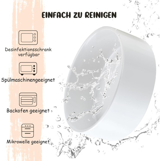 SPUNKYJUNKY Tilting Dog Bowl Ceramic Double Dog Feeding Bowl with Bamboo Stand 0° and 15° Tilt Angle for Pets Cats and Puppies Large Face Dog (850 ml, Grey × 2) SPUNKYJUNKY Tilting Dog Bowl Ceramic Double Dog Feeding Bowl with Bamboo Stand 0° and 15° Tilt Angle for Pets Cats and Puppies Large Face Dog (850 ml, Grey × 2)