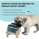 SPUNKYJUNKY Tilting Dog Bowl Ceramic Double Dog Feeding Bowl with Bamboo Stand 0° and 15° Tilt Angle for Pets Cats and Puppies Large Face Dog (850 ml, Grey × 2) SPUNKYJUNKY Tilting Dog Bowl Ceramic Double Dog Feeding Bowl with Bamboo Stand 0° and 15° Tilt Angle for Pets Cats and Puppies Large Face Dog (850 ml, Grey × 2)
