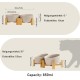 SPUNKYJUNKY Tilting Dog Bowl Ceramic Double Dog Feeding Bowl with Bamboo Stand 0° and 15° Tilt Angle for Pets Cats and Puppies Large Face Dog (850 ml, Grey × 2) SPUNKYJUNKY Tilting Dog Bowl Ceramic Double Dog Feeding Bowl with Bamboo Stand 0° and 15° Tilt Angle for Pets Cats and Puppies Large Face Dog (850 ml, Grey × 2)