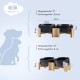SPUNKYJUNKY Tilting Dog Bowl Ceramic Double Dog Feeding Bowl with Bamboo Stand 0° and 15° Tilt Angle for Pets Cats and Puppies Large Face Dog (850 ml, Grey × 2) SPUNKYJUNKY Tilting Dog Bowl Ceramic Double Dog Feeding Bowl with Bamboo Stand 0° and 15° Tilt Angle for Pets Cats and Puppies Large Face Dog (850 ml, Grey × 2)