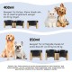 SPUNKYJUNKY Tilting Dog Bowl Ceramic Double Dog Feeding Bowl with Bamboo Stand 0° and 15° Tilt Angle for Pets Cats and Puppies Large Face Dog (850 ml, Grey × 2) SPUNKYJUNKY Tilting Dog Bowl Ceramic Double Dog Feeding Bowl with Bamboo Stand 0° and 15° Tilt Angle for Pets Cats and Puppies Large Face Dog (850 ml, Grey × 2)