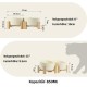 SPUNKYJUNKY Tilting Dog Bowl Ceramic Double Dog Feeding Bowl with Bamboo Stand 0° and 15° Tilt Angle for Pets Cats and Puppies Large Face Dog (850 ml, Grey × 2) SPUNKYJUNKY Tilting Dog Bowl Ceramic Double Dog Feeding Bowl with Bamboo Stand 0° and 15° Tilt Angle for Pets Cats and Puppies Large Face Dog (850 ml, Grey × 2)