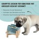 SPUNKYJUNKY Tilting Dog Bowl Ceramic Double Dog Feeding Bowl with Bamboo Stand 0° and 15° Tilt Angle for Pets Cats and Puppies Large Face Dog (850 ml, Grey × 2) SPUNKYJUNKY Tilting Dog Bowl Ceramic Double Dog Feeding Bowl with Bamboo Stand 0° and 15° Tilt Angle for Pets Cats and Puppies Large Face Dog (850 ml, Grey × 2)