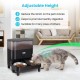 Sailvono 5L Automatic Cat Feeder, 2 Bowls, Intelligent Cat Food, Easy to Use, Feeder for Cats/Dogs, Voice Recorder, with 2 Stainless Steel Bowls, Black Sailvono 5L Automatic Cat Feeder, 2 Bowls, Intelligent Cat Food, Easy to Use, Feeder for Cats/Dogs, Voice Recorder, with 2 Stainless Steel Bowls, Black