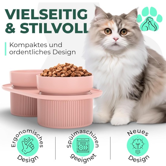 Set of 3 Raised Feeding Bowls, Ergonomic Feeding Bowl, Drinking Bowl, Double Feeding Bowl, Cat Bowl, Dog Bowl, Ceramic Feeding Bowl, Dog Feeding Bowl Set of 3 Raised Feeding Bowls, Ergonomic Feeding Bowl, Drinking Bowl, Double Feeding Bowl, Cat Bowl, Dog Bowl, Ceramic Feeding Bowl, Dog Feeding Bowl