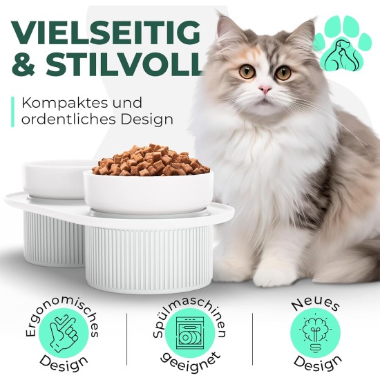 Set of 3 Raised Feeding Bowls, Ergonomic Feeding Bowl, Drinking Bowl, Double Feeding Bowl, Cat Bowl, Dog Bowl, Ceramic Feeding Bowl, Dog Feeding Bowl Set of 3 Raised Feeding Bowls, Ergonomic Feeding Bowl, Drinking Bowl, Double Feeding Bowl, Cat Bowl, Dog Bowl, Ceramic Feeding Bowl, Dog Feeding Bowl