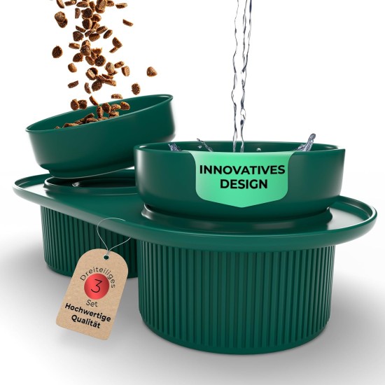 Set of 3 Raised Feeding Bowls, Ergonomic Feeding Bowl, Drinking Bowl, Double Feeding Bowl, Cat Bowl, Dog Bowl, Ceramic Feeding Bowl, Dog Feeding Bowl Set of 3 Raised Feeding Bowls, Ergonomic Feeding Bowl, Drinking Bowl, Double Feeding Bowl, Cat Bowl, Dog Bowl, Ceramic Feeding Bowl, Dog Feeding Bowl