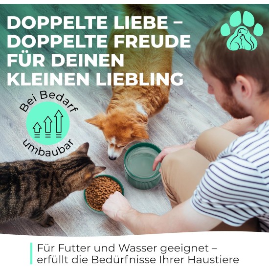 Set of 3 Raised Feeding Bowls, Ergonomic Feeding Bowl, Drinking Bowl, Double Feeding Bowl, Cat Bowl, Dog Bowl, Ceramic Feeding Bowl, Dog Feeding Bowl Set of 3 Raised Feeding Bowls, Ergonomic Feeding Bowl, Drinking Bowl, Double Feeding Bowl, Cat Bowl, Dog Bowl, Ceramic Feeding Bowl, Dog Feeding Bowl