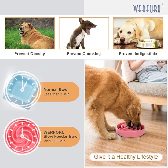 Slow Feeding Dog Bowl, Anti Sling Interactive Dog Bowl, Safety Durable Feeding Bowl for Dogs, Environmentally Friendly Dog Bowl, Dark Grey Slow Feeding Dog Bowl, Anti Sling Interactive Dog Bowl, Safety Durable Feeding Bowl for Dogs, Environmentally Friendly Dog Bowl, Dark Grey