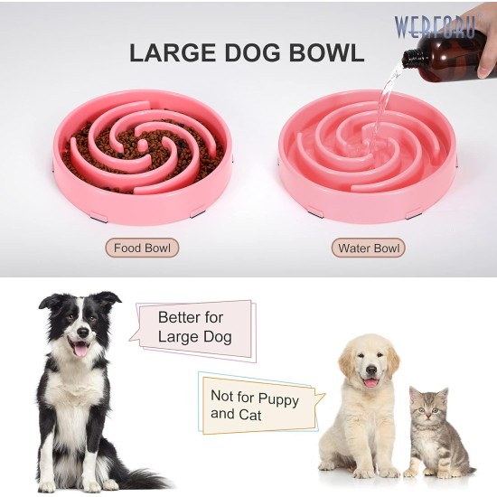Slow Feeding Dog Bowl, Anti Sling Interactive Dog Bowl, Safety Durable Feeding Bowl for Dogs, Environmentally Friendly Dog Bowl, Dark Grey Slow Feeding Dog Bowl, Anti Sling Interactive Dog Bowl, Safety Durable Feeding Bowl for Dogs, Environmentally Friendly Dog Bowl, Dark Grey