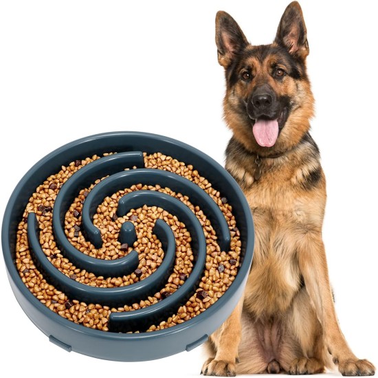 Slow Feeding Dog Bowl, Anti Sling Interactive Dog Bowl, Safety Durable Feeding Bowl for Dogs, Environmentally Friendly Dog Bowl, Dark Grey Slow Feeding Dog Bowl, Anti Sling Interactive Dog Bowl, Safety Durable Feeding Bowl for Dogs, Environmentally Friendly Dog Bowl, Dark Grey
