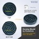 Slow Feeding Dog Bowl, Anti Sling Interactive Dog Bowl, Safety Durable Feeding Bowl for Dogs, Environmentally Friendly Dog Bowl, Dark Grey Slow Feeding Dog Bowl, Anti Sling Interactive Dog Bowl, Safety Durable Feeding Bowl for Dogs, Environmentally Friendly Dog Bowl, Dark Grey
