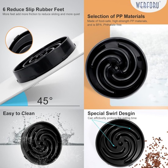 Slow Feeding Dog Bowl, Anti Sling Interactive Dog Bowl, Safety Durable Feeding Bowl for Dogs, Environmentally Friendly Dog Bowl, Dark Grey Slow Feeding Dog Bowl, Anti Sling Interactive Dog Bowl, Safety Durable Feeding Bowl for Dogs, Environmentally Friendly Dog Bowl, Dark Grey