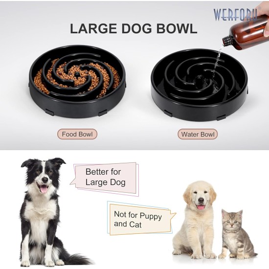 Slow Feeding Dog Bowl, Anti Sling Interactive Dog Bowl, Safety Durable Feeding Bowl for Dogs, Environmentally Friendly Dog Bowl, Dark Grey Slow Feeding Dog Bowl, Anti Sling Interactive Dog Bowl, Safety Durable Feeding Bowl for Dogs, Environmentally Friendly Dog Bowl, Dark Grey
