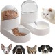 Sonhomay Pet Feeder and Waterer Set 2L Automatic Dog Cat Gravity Feeder and Water Dispenser 2 in 1 Cat Food Water Dispenser Sonhomay Pet Feeder and Waterer Set 2L Automatic Dog Cat Gravity Feeder and Water Dispenser 2 in 1 Cat Food Water Dispenser