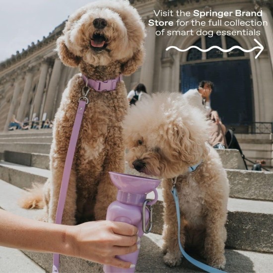 Springer Growler Travel Water Bottle for Dogs - As Seen on Shark Tank - 1.2L Large Dog Water Bottle with Patented Leakproof Design for Walking, Hiking and Travel, BPA Free Springer Growler Travel Water Bottle for Dogs - As Seen on Shark Tank - 1.2L Large Dog Water Bottle with Patented Leakproof Design for Walking, Hiking and Travel, BPA Free