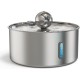 Stainless Steel 7L Drinking Fountain for Cats and Dogs, Stainless Steel Dog Fountain with 5-Layer Filtration and LED Light, Ultralight Pump with Overload Protection for Large Dogs/Multiple Cats, with Stainless Steel 7L Drinking Fountain for Cats and Dogs, Stainless Steel Dog Fountain with 5-Layer Filtration and LED Light, Ultralight Pump with Overload Protection for Large Dogs/Multiple Cats, with