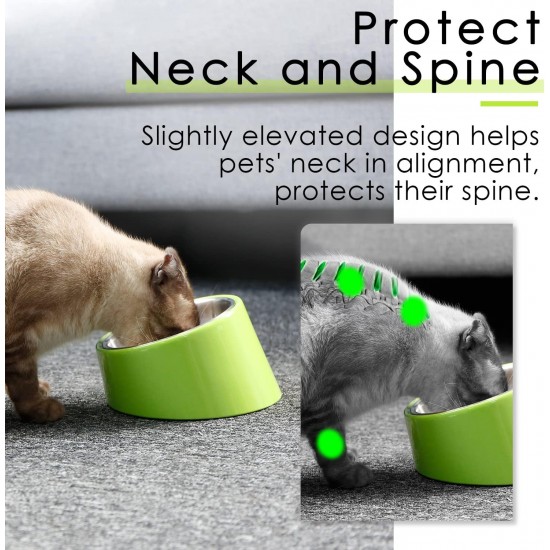 SuperDesign Dog Bowl 15 Degree Tilt, Slanted Cat Bowl, Tilted Raised Feeding Bowl, Raised Feeding Station, Non-Slip Melamine Stand SuperDesign Dog Bowl 15 Degree Tilt, Slanted Cat Bowl, Tilted Raised Feeding Bowl, Raised Feeding Station, Non-Slip Melamine Stand