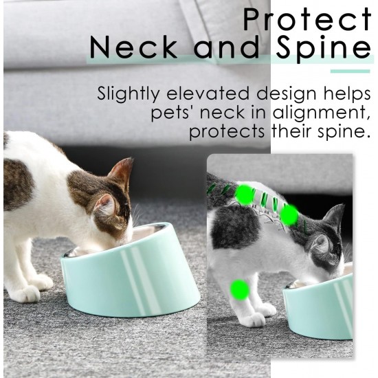 SuperDesign Dog Bowl 15 Degree Tilt, Slanted Cat Bowl, Tilted Raised Feeding Bowl, Raised Feeding Station, Non-Slip Melamine Stand SuperDesign Dog Bowl 15 Degree Tilt, Slanted Cat Bowl, Tilted Raised Feeding Bowl, Raised Feeding Station, Non-Slip Melamine Stand