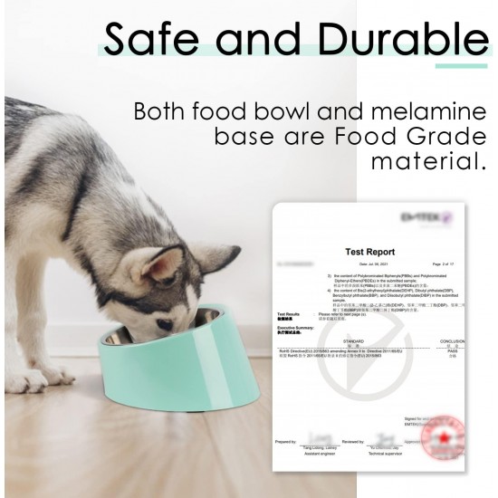 SuperDesign Dog Bowl 15 Degree Tilt, Slanted Cat Bowl, Tilted Raised Feeding Bowl, Raised Feeding Station, Non-Slip Melamine Stand SuperDesign Dog Bowl 15 Degree Tilt, Slanted Cat Bowl, Tilted Raised Feeding Bowl, Raised Feeding Station, Non-Slip Melamine Stand