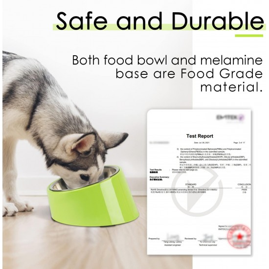 SuperDesign Dog Bowl 15 Degree Tilt, Slanted Cat Bowl, Tilted Raised Feeding Bowl, Raised Feeding Station, Non-Slip Melamine Stand SuperDesign Dog Bowl 15 Degree Tilt, Slanted Cat Bowl, Tilted Raised Feeding Bowl, Raised Feeding Station, Non-Slip Melamine Stand