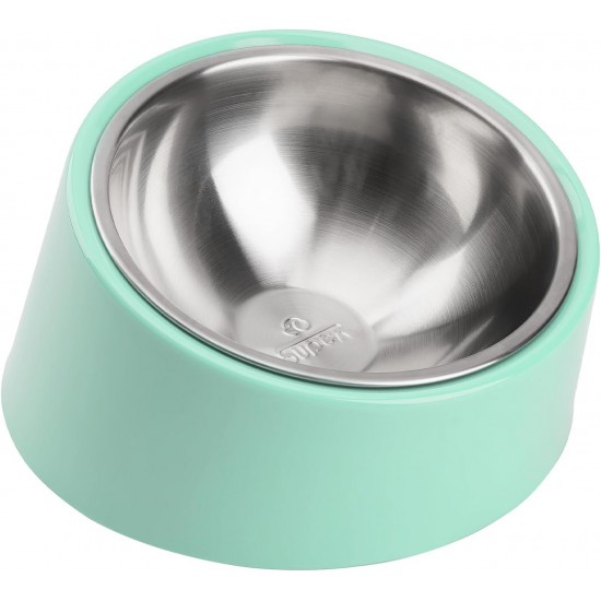 SuperDesign Dog Bowl 15 Degree Tilt, Slanted Cat Bowl, Tilted Raised Feeding Bowl, Raised Feeding Station, Non-Slip Melamine Stand SuperDesign Dog Bowl 15 Degree Tilt, Slanted Cat Bowl, Tilted Raised Feeding Bowl, Raised Feeding Station, Non-Slip Melamine Stand