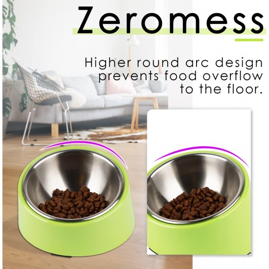 SuperDesign Dog Bowl 15 Degree Tilt, Slanted Cat Bowl, Tilted Raised Feeding Bowl, Raised Feeding Station, Non-Slip Melamine Stand SuperDesign Dog Bowl 15 Degree Tilt, Slanted Cat Bowl, Tilted Raised Feeding Bowl, Raised Feeding Station, Non-Slip Melamine Stand