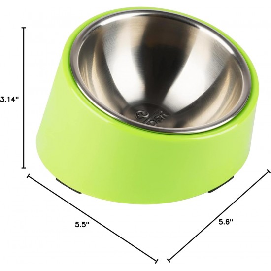SuperDesign Dog Bowl 15 Degree Tilt, Slanted Cat Bowl, Tilted Raised Feeding Bowl, Raised Feeding Station, Non-Slip Melamine Stand SuperDesign Dog Bowl 15 Degree Tilt, Slanted Cat Bowl, Tilted Raised Feeding Bowl, Raised Feeding Station, Non-Slip Melamine Stand