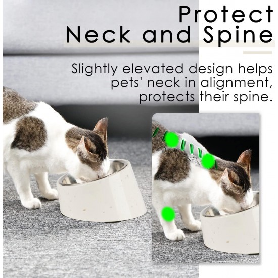 SuperDesign Dog Bowl 15 Degree Tilt, Slanted Cat Bowl, Tilted Raised Feeding Bowl, Raised Feeding Station, Non-Slip Melamine Stand SuperDesign Dog Bowl 15 Degree Tilt, Slanted Cat Bowl, Tilted Raised Feeding Bowl, Raised Feeding Station, Non-Slip Melamine Stand