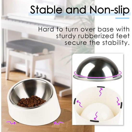 SuperDesign Dog Bowl 15 Degree Tilt, Slanted Cat Bowl, Tilted Raised Feeding Bowl, Raised Feeding Station, Non-Slip Melamine Stand SuperDesign Dog Bowl 15 Degree Tilt, Slanted Cat Bowl, Tilted Raised Feeding Bowl, Raised Feeding Station, Non-Slip Melamine Stand