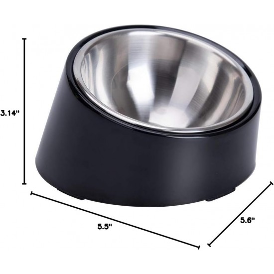 SuperDesign Dog Bowl 15 Degree Tilt, Slanted Cat Bowl, Tilted Raised Feeding Bowl, Raised Feeding Station, Non-Slip Melamine Stand SuperDesign Dog Bowl 15 Degree Tilt, Slanted Cat Bowl, Tilted Raised Feeding Bowl, Raised Feeding Station, Non-Slip Melamine Stand