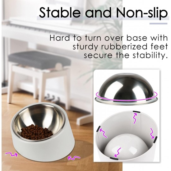 SuperDesign Dog Bowl 15 Degree Tilt, Slanted Cat Bowl, Tilted Raised Feeding Bowl, Raised Feeding Station, Non-Slip Melamine Stand SuperDesign Dog Bowl 15 Degree Tilt, Slanted Cat Bowl, Tilted Raised Feeding Bowl, Raised Feeding Station, Non-Slip Melamine Stand