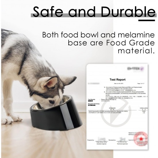 SuperDesign Dog Bowl 15 Degree Tilt, Slanted Cat Bowl, Tilted Raised Feeding Bowl, Raised Feeding Station, Non-Slip Melamine Stand SuperDesign Dog Bowl 15 Degree Tilt, Slanted Cat Bowl, Tilted Raised Feeding Bowl, Raised Feeding Station, Non-Slip Melamine Stand