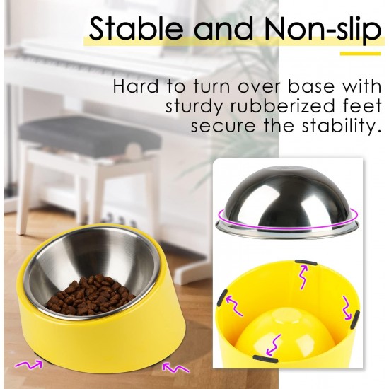SuperDesign Dog Bowl 15 Degree Tilt, Slanted Cat Bowl, Tilted Raised Feeding Bowl, Raised Feeding Station, Non-Slip Melamine Stand SuperDesign Dog Bowl 15 Degree Tilt, Slanted Cat Bowl, Tilted Raised Feeding Bowl, Raised Feeding Station, Non-Slip Melamine Stand
