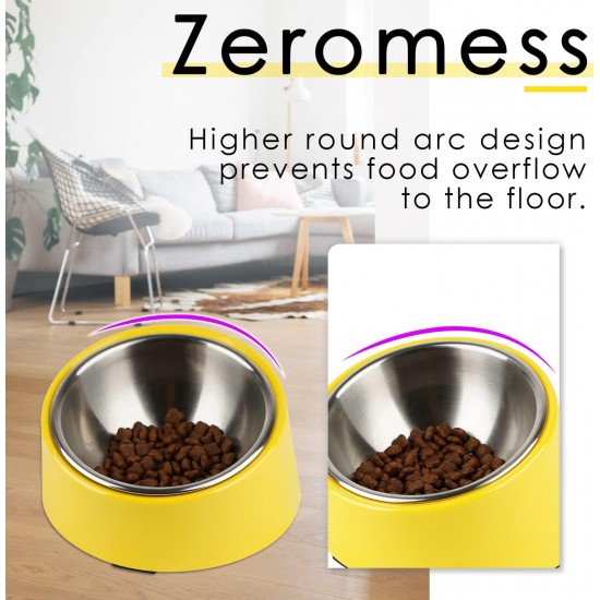SuperDesign Dog Bowl 15 Degree Tilt, Slanted Cat Bowl, Tilted Raised Feeding Bowl, Raised Feeding Station, Non-Slip Melamine Stand SuperDesign Dog Bowl 15 Degree Tilt, Slanted Cat Bowl, Tilted Raised Feeding Bowl, Raised Feeding Station, Non-Slip Melamine Stand