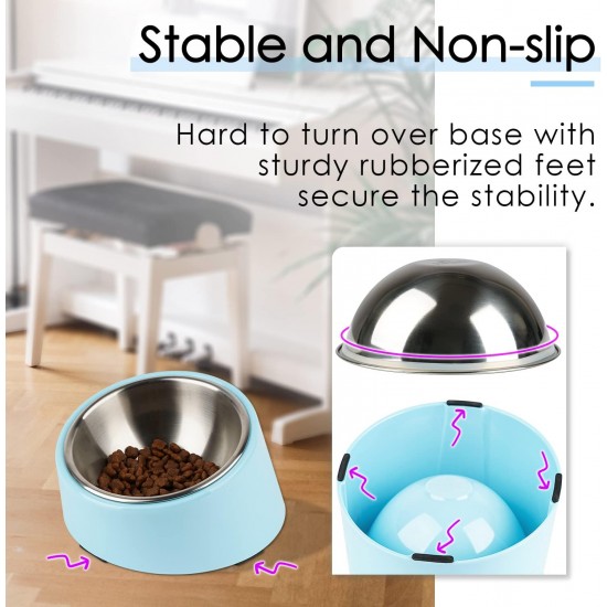 SuperDesign Dog Bowl 15 Degree Tilt, Slanted Cat Bowl, Tilted Raised Feeding Bowl, Raised Feeding Station, Non-Slip Melamine Stand SuperDesign Dog Bowl 15 Degree Tilt, Slanted Cat Bowl, Tilted Raised Feeding Bowl, Raised Feeding Station, Non-Slip Melamine Stand