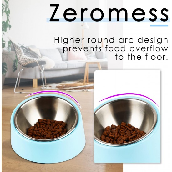 SuperDesign Dog Bowl 15 Degree Tilt, Slanted Cat Bowl, Tilted Raised Feeding Bowl, Raised Feeding Station, Non-Slip Melamine Stand SuperDesign Dog Bowl 15 Degree Tilt, Slanted Cat Bowl, Tilted Raised Feeding Bowl, Raised Feeding Station, Non-Slip Melamine Stand