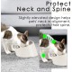 SuperDesign Dog Bowl 15 Degree Tilt, Slanted Cat Bowl, Tilted Raised Feeding Bowl, Raised Feeding Station, Non-Slip Melamine Stand