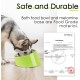 SuperDesign Dog Bowl 15 Degree Tilt, Slanted Cat Bowl, Tilted Raised Feeding Bowl, Raised Feeding Station, Non-Slip Melamine Stand