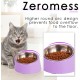 SuperDesign Dog Bowl 15 Degree Tilt, Slanted Cat Bowl, Tilted Raised Feeding Bowl, Raised Feeding Station, Non-Slip Melamine Stand