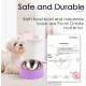 SuperDesign Dog Bowl 15 Degree Tilt, Slanted Cat Bowl, Tilted Raised Feeding Bowl, Raised Feeding Station, Non-Slip Melamine Stand