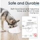 SuperDesign Dog Bowl 15 Degree Tilt, Slanted Cat Bowl, Tilted Raised Feeding Bowl, Raised Feeding Station, Non-Slip Melamine Stand