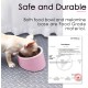 SuperDesign Dog Bowl 15 Degree Tilt, Slanted Cat Bowl, Tilted Raised Feeding Bowl, Raised Feeding Station, Non-Slip Melamine Stand