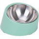 SuperDesign Dog Bowl 15 Degree Tilt, Slanted Cat Bowl, Tilted Raised Feeding Bowl, Raised Feeding Station, Non-Slip Melamine Stand