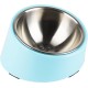 SuperDesign Dog Bowl 15 Degree Tilt, Slanted Cat Bowl, Tilted Raised Feeding Bowl, Raised Feeding Station, Non-Slip Melamine Stand
